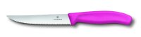 Swiss Classic, Steak und Pizzamesser, 12cm, Wellen, pink