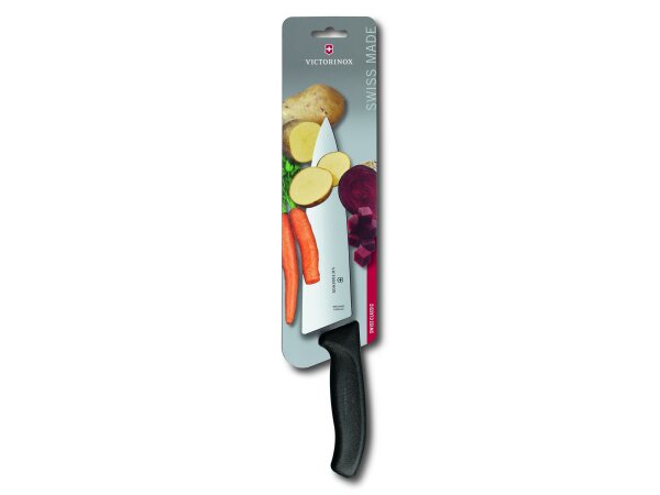 Swiss Classic, Kochmesser, 20cm, gerade, schwarz, B