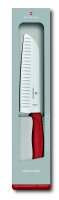 Swiss Classic, Santokumesser, 17cm, gerade, Kullen,rot,G