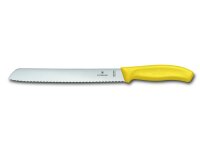 Swiss Classic, Brotmesser, 21cm, Wellen, gelb, B