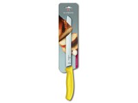 SwissClassic, Brotmesser, Wellenschliff, 21 cm, gelb, Blister