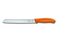 Swiss Classic, Brotmesser, 21cm, Wellen, orange, B