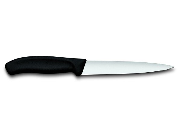 Swiss Classic, Filetiermesser, 16cm, gerade,flex,schwarz,B