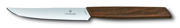 Swiss Modern Steakmesser-Set, 2-teilig, 12cm, Nussb., Geschenkv.