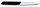 Paring knife, wavy, 10 cm, black