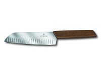 Swiss Modern, Santokumesser, 17cm,gerade,Kullen,Nussbaum,G