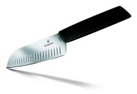 Swiss Modern, Santokumesser, 17cm, gerade, Kullen,schwarz,B