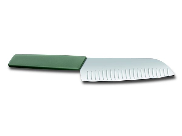 Swiss Modern, Santokumesser, 17cm, gerade, Kullen,olive,B