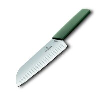 Swiss Modern, Santokumesser, 17cm, gerade, Kullen,olive,B