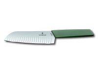 Swiss Modern, Santokumesser, 17cm, gerade, Kullen,olive,B