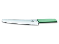 Swiss Modern, Brot- und Konditormesser, 26cm, Wellen, aqua, B