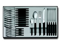 Swiss Modern Besteck-Set (Tomatenmesser), 24-teilig, schwarz