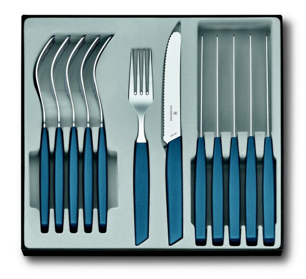 Swiss Modern Besteck-Set (Tomatenmesser), 12-teilig, cornflower