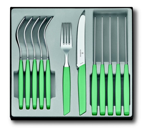 Swiss Modern Besteck-Set (Tomatenmesser), 12-teilig, mint