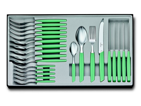 Swiss Modern Besteck-Set (Tomatenmesser), 24-teilig, mint