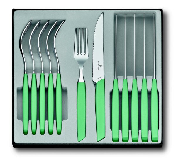 Swiss Modern Besteck-Set (Steakmesser), 12-teilig, mint