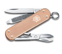 Schweizer Taschenmesser Klein 7 Funktionen Classic SD Alox, 58 mm, Fresh Peach