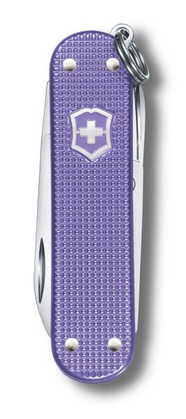 Schweizer Taschenmesser Klein 7 Funktionen Classic SD Alox, 58 mm, Electric Lavender