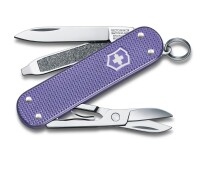 Schweizer Taschenmesser Klein 7 Funktionen Classic SD Alox, 58 mm, Electric Lavender