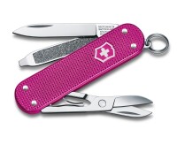 Schweizer Taschenmesser Klein 7 Funktionen Classic SD Alox, 58 mm, Flamingo Party