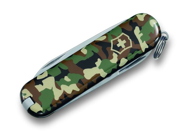 Schweizer Taschenmesser Klein 7 Funktionen Classic SD, 58 mm, Camouflage