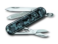 Schweizer Taschenmesser Klein 7 Funktionen Classic SD, 58 mm, Navy Camouflage