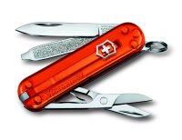 Schweizer Taschenmesser Klein 7 Funktionen Classic SD, 58 mm, Fire Opal