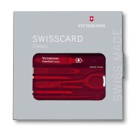 Swiss Card Classic, rot transparent