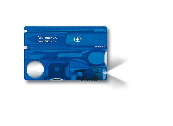 Swiss Card Lite, blau transparent