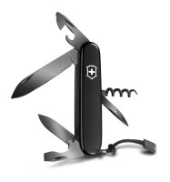 Taschenmesser mit 12 Funktionen Spartan Onyx Black, 91 mm, schwarz