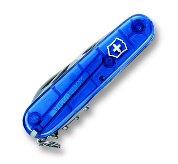 Taschenmesser mit 12 Funktionen Spartan, 91 mm, blau transparent