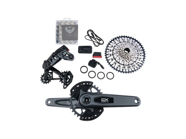 SRAM Schaltgruppen-Set "GX Eagle AXS Tra Für Bosch Antrieb mit ISIS Kurbelsatz 160 mm, Kettenblatt 36 Zähne