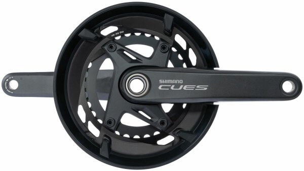 SHIMANO Kettenradgarnitur "CUES" FC-U601 175 mm Kurbellänge, mit Kettenschutzring