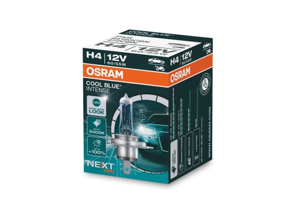 OSRAM Hauptlampe "Cool Blue Intense" H4, 1 Stück, in Faltschachtel