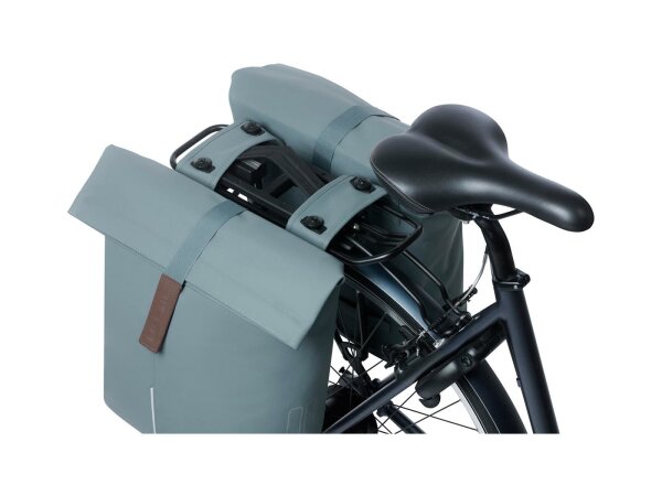 BASIL Doppeltasche "City Double Pannier Bag MIK" V graphite blue