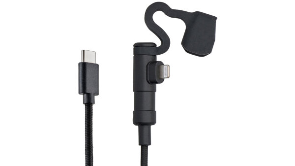 DAYTONA USB-Ladekabel Motorrad Kurze USB Stecker: USB-C auf Lightning