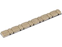 Klebegewicht Stahl, 45 g Riegel, Teilung gold