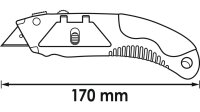 VIGOR Cuttermesser "V1345", Universal, Aluminiumgehäuse, Schnell