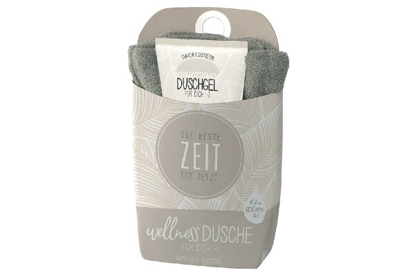 LA VIDA Wellnessdusche+Handtuch Duschgel Feder