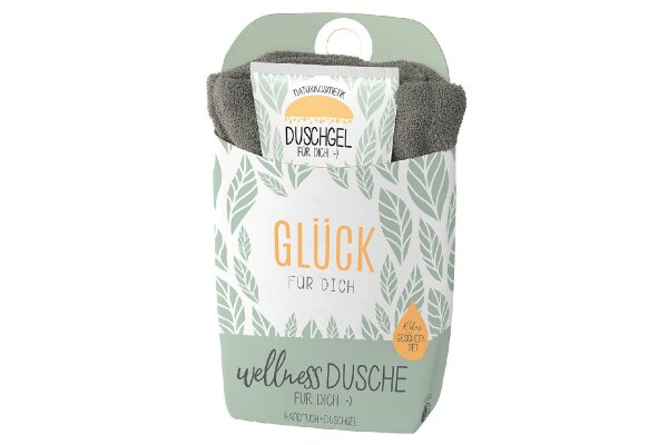 LA VIDA Wellnessdusche+Handtuch Duschgel Blatt