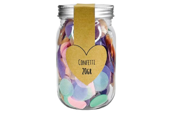 Confetti im Schraubglas 20 gr