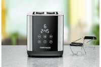 ROMMELSBACHER Toaster TO 850 2-Scheiben Edelstahl/sw