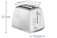 RUSSELL HOBBS Toaster 26391-56 Groove 2-Schlitz weiß