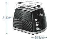 RUSSELL HOBBS Toaster 26391-56 Groove 2-Schlitz schwarz