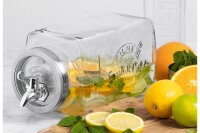 KILNER Getränkespender aus Glas 3l 32,7x14x18cm...