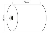 EXACOMPTA Kassenrolle 76mmx40m Kern ø1,2cm