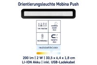 MÜLLER LICHT LED Akku-Leuchte Küche, Möbel 4000k 1,5W 305mm sensor schwarz