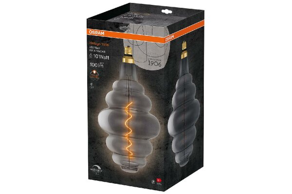 OSRAM LED Filament NEST E27 4,8W 100lm 1.800K smoky dim