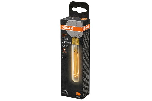 OSRAM LED Filament Vintage E27 4,8W 470lm 2.200K gold dim