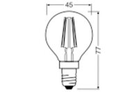 OSRAM LED Filament Tropfen E14 4W 470lm 2.700K klar 3er